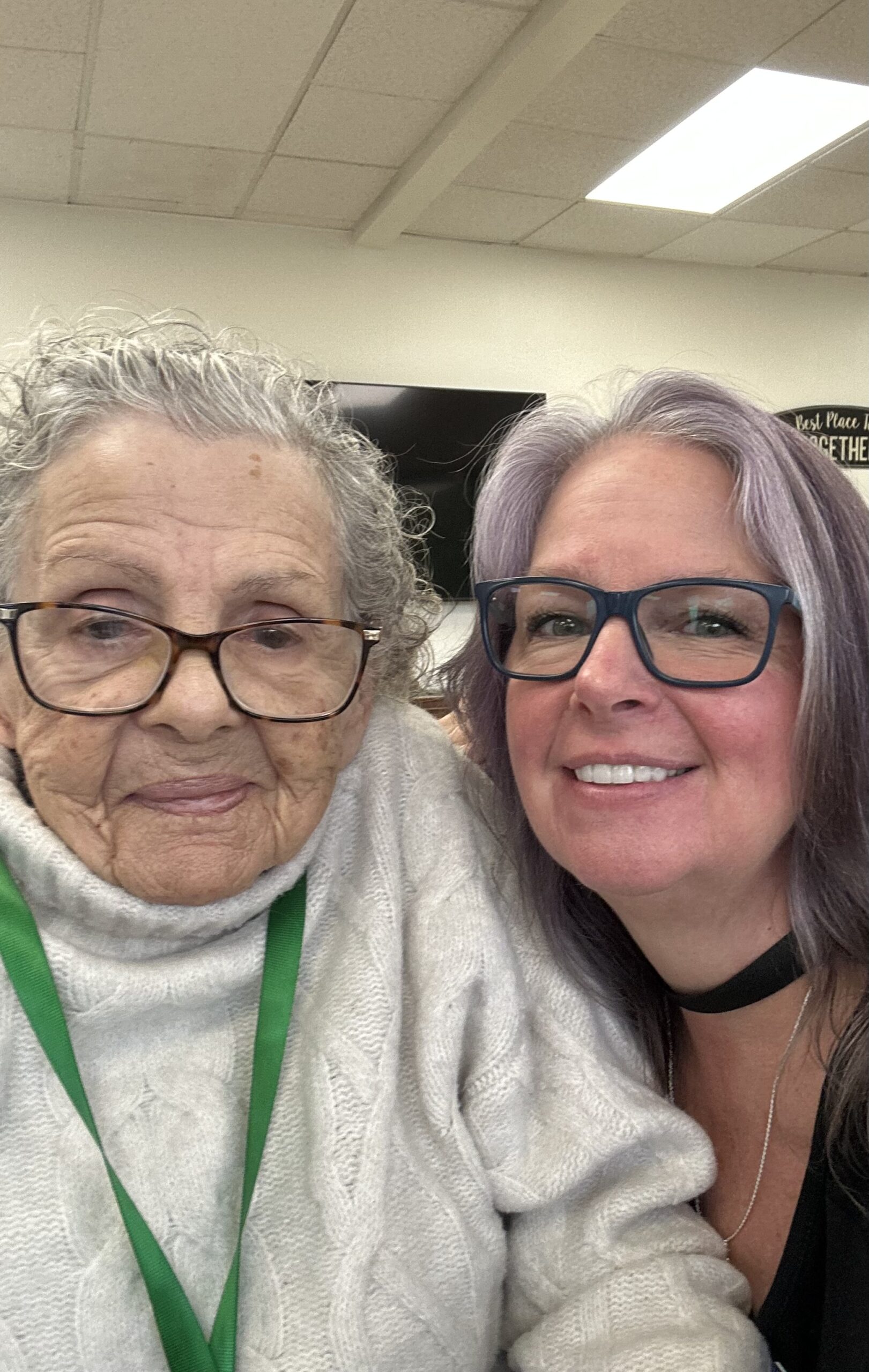 A Daycation staff member taking a selfie with a participant